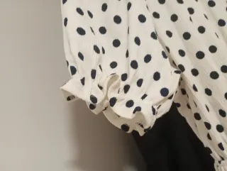 Mono lunares pierna ancha manga corta talla 12-13