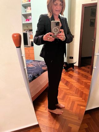 Completo Armani Pantalone Giacca Nero