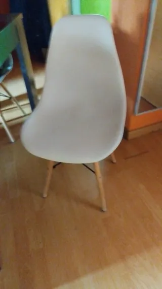 4 Sillas Modernas Blancas