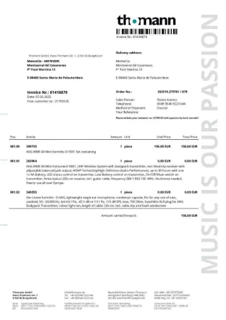 Set Wireless AKG WMS40 MINI