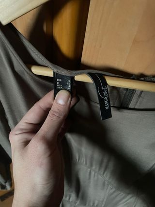 Vestido Mango verde oliva Talla S