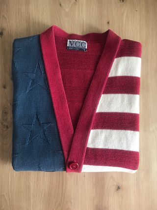 Chaleco de punto VCC Bandera Americana Hombre M