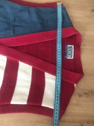 Chaleco de punto VCC Bandera Americana Hombre M