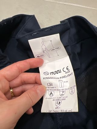 Pantalón multirriesgo azul hombre talla 46