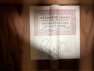 Guitarra Conde Hermanos Paco de Lucía 1998