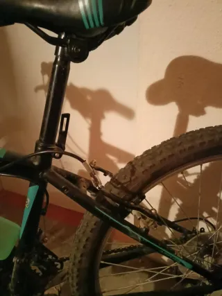 Bicicleta 26 Negra y Turquesa