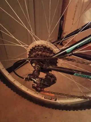 Bicicleta 26 Negra y Turquesa