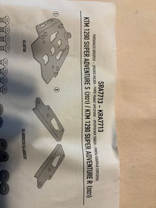 Soporte Top Case GIVI KTM 1290 SAS/R