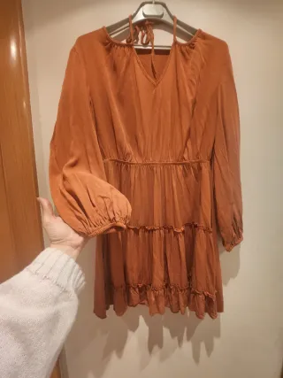 Vestido naranja entretiempo