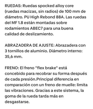 Patinete Freestyle Oxelo MF 1.8