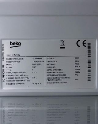 Congelador Vertical Beko