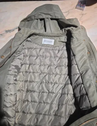 Chaqueta parka verde oliva, militar.