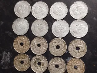 Lote 16 monedas 50 céntimos