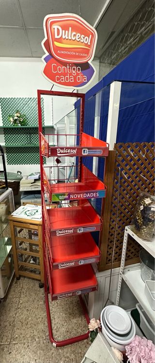Estantería Dulcesol Roja Metálica