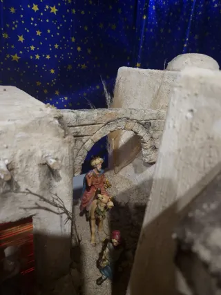 Casa de belen para figuras de 12- 14 cm