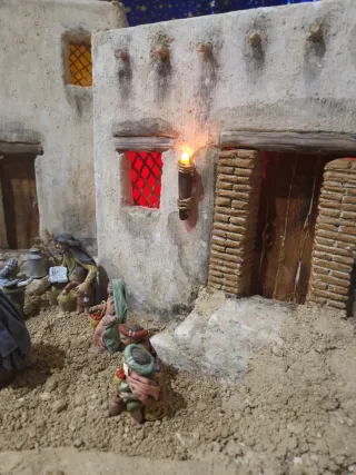 Casa de belen para figuras de 12- 14 cm