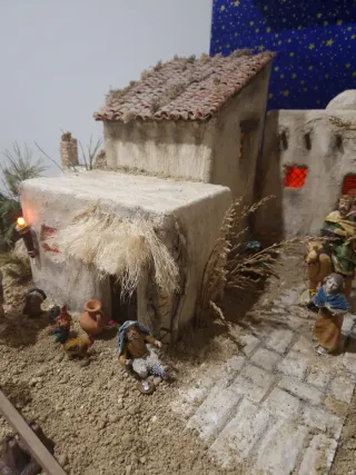 Casa de belen para figuras de 12- 14 cm