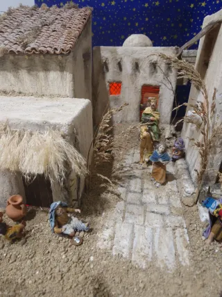 Casa de belen para figuras de 12- 14 cm