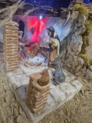 Casa de belen para figuras de 12- 14 cm