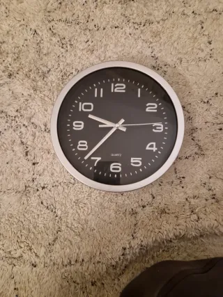 Reloj de Pared Negro