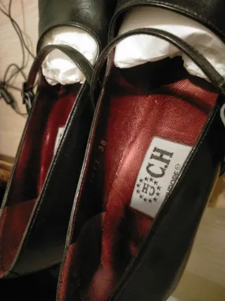 Zapatos de tacón negros para mujer