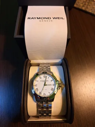Reloj Raymond Weil Plata y Blanco