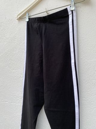 Leggings Adidas 3 Bandas Negro Talla XS
