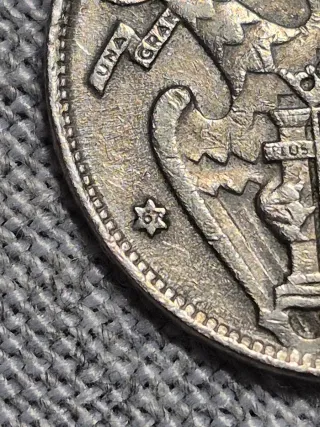 9 Monedas 25 Pesetas 1957 Varias Estrellas