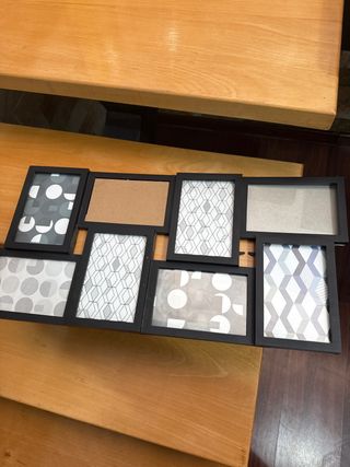 Marco de fotos múltiple negro