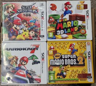 Pack 4 Juegos Nintendo 3DS Mario