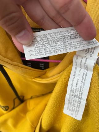 Sudadera Bershka amarilla talla S