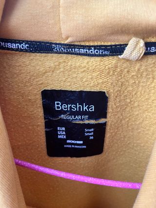 Sudadera Bershka amarilla talla S