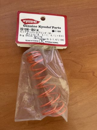 MUELLES KYOSHO TRASERO NARANJA BIG BORE M 8.5X1.4L