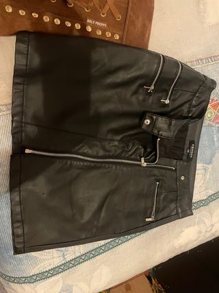 Falda Morgan Talla S/36 Negra Cremalleras