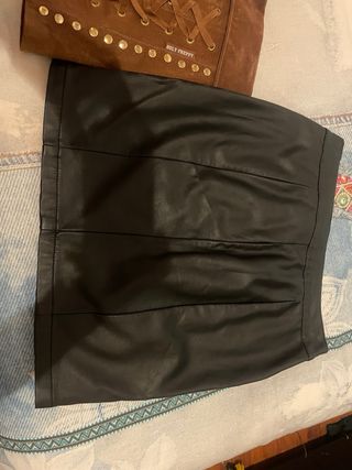 Falda Morgan Talla S/36 Negra Cremalleras