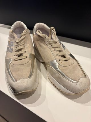 Hogan Interactive Pelle Scamosciata Beige/Oro 38.5