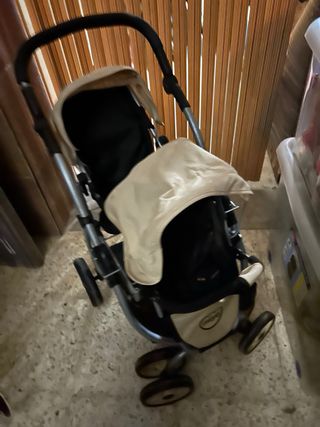 Carrito de muñecas gemelar