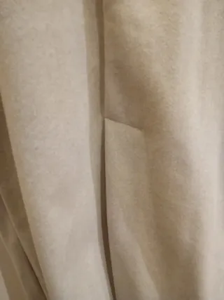 Abrigo paño beige talla M