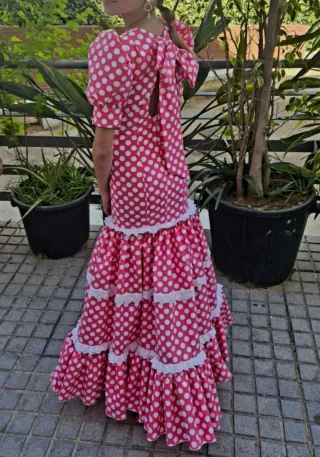 Traje Flamenca Niña Canastero Lunares