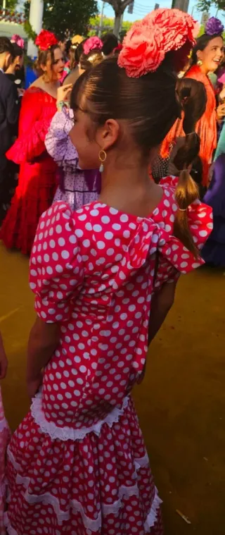 Traje Flamenca Niña Canastero Lunares