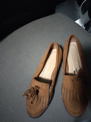 Mocasín marrón talla 37