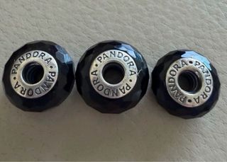 3x Charms Pandora Cristal de murano