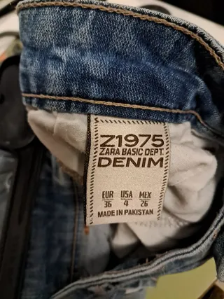 Pantalón vaquero Zara T.36