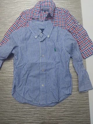 Camisa Tommy Hilfiger Niño Cuadros Rojo Azul