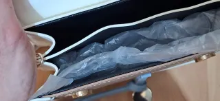 Bolso mujer marrón y blanco