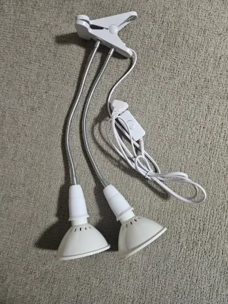 Lámpara LED doble clip cultivo
