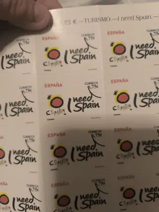 25 Sellos Correos Turismo 0,75€ 2013