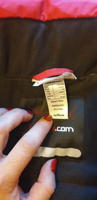 Giacca sci Wedze fucsia 10 anni