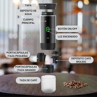 Cafetera Espresso Portátil 3 en 1
