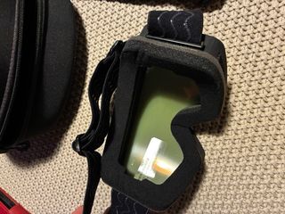 Gafas de esquí y guantes talla m-l con funda